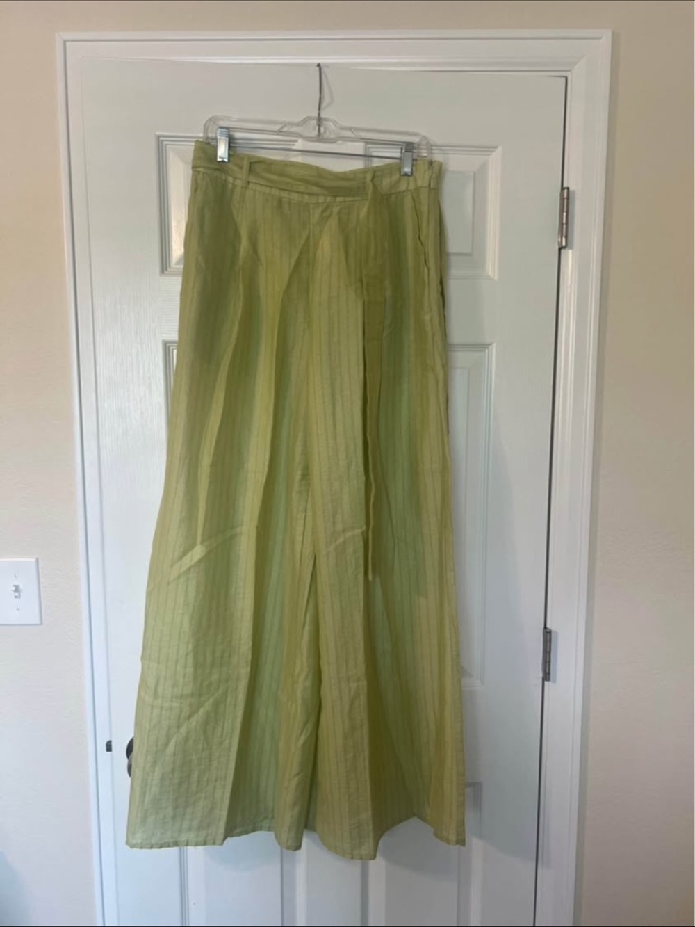 Jacqui E Light Green Maxi Skirt